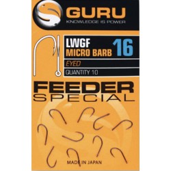 Guru Size 16 LWG Feeder Special Eyed Barbed Hook