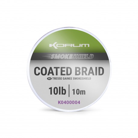 Korum 10 LB Smokescreen Coated Braid 10 meter