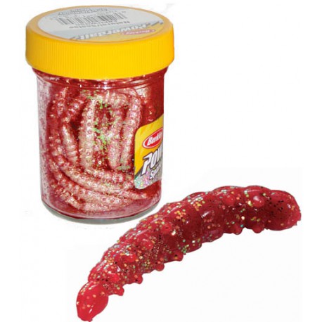 Berkley Powerbait Honey Worm Red Scales