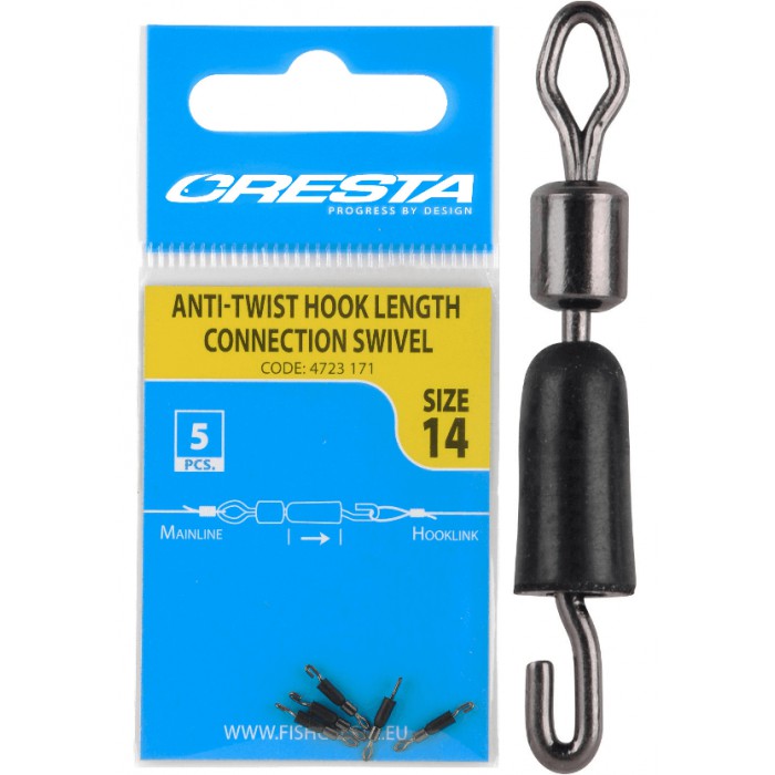 Cresta Size 14 Hook Length Connection Swivel