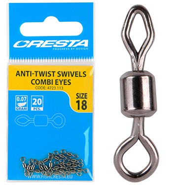 Cresta Size 22 Rolling Swivel Combi Eyes