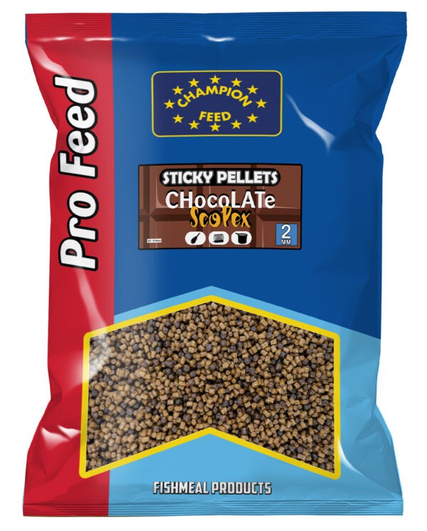 Champion Feed 2 mm Chocolat Scopex Sticky Pellets