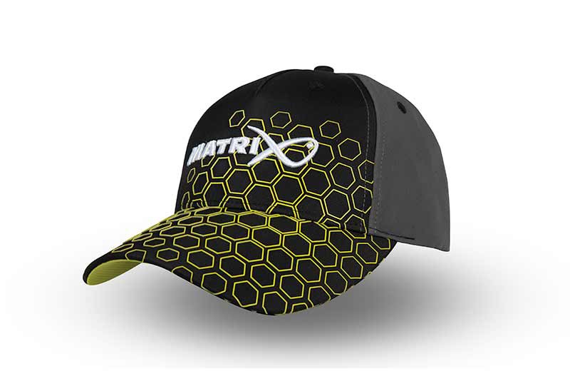 Matrix Hex Print Cap – Black