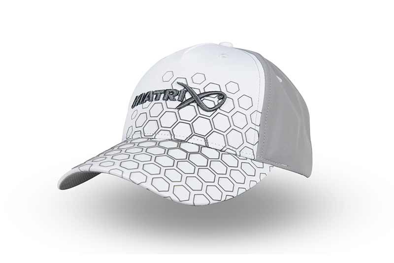 Matrix Hex Print Cap – White