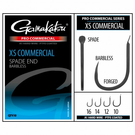 Gamakatsu - Cresta Size 16 XS Commercial Spade PRO Commercial Barbless Hook
