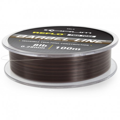 Korum 12 LB - 0.33 mm Barbel Line Reflo Two Tone 100 meter