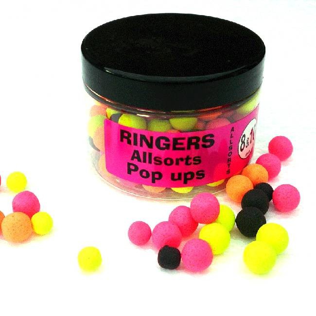 Ringers 8 & 10 mm Boilies Allsorts Pop Ups