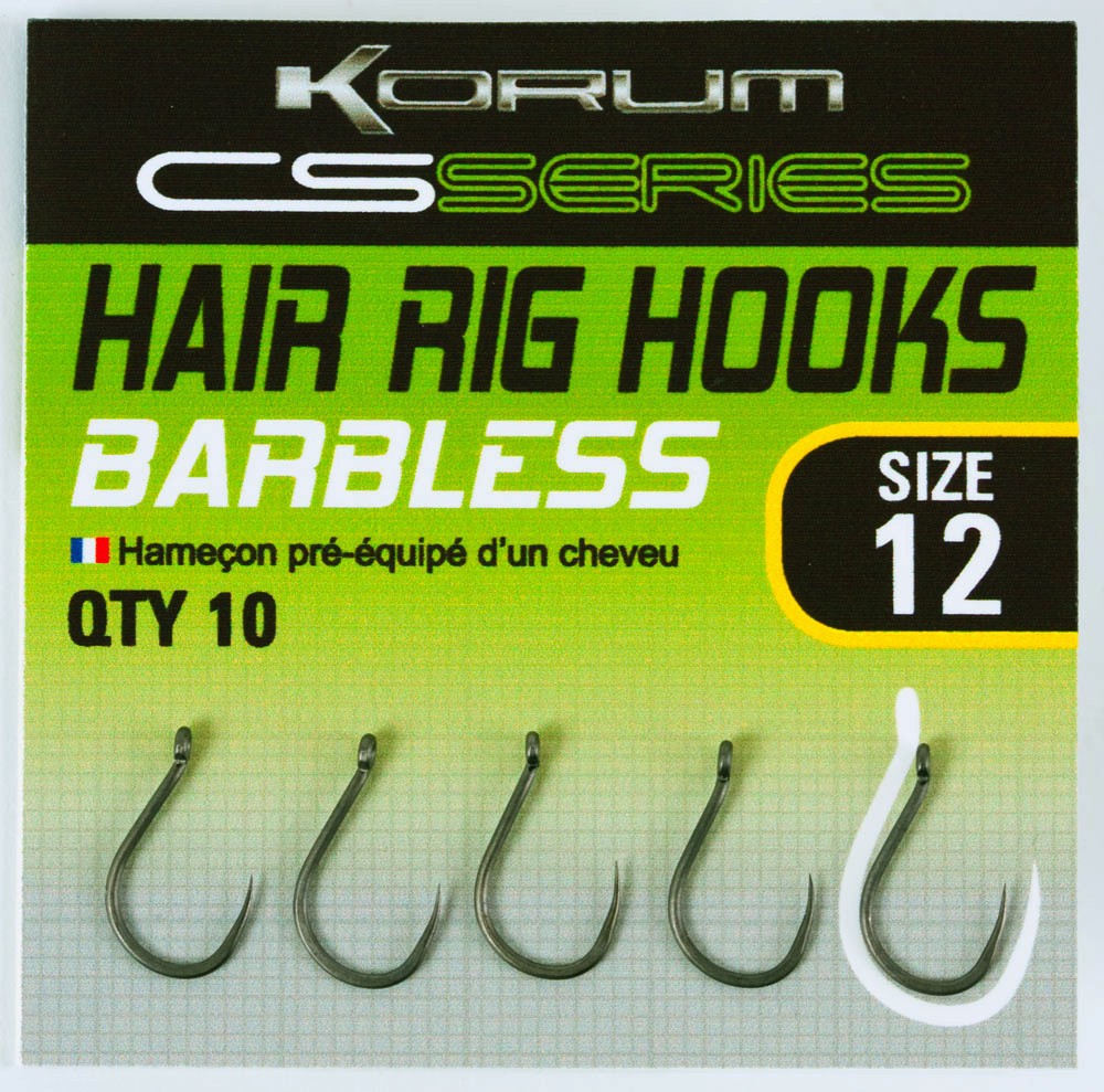 Korum Size 14 CS Series Hair Rig Barbless Haak