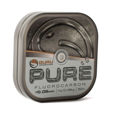 Guru 1 lb - 0.08 mm PURE Fluorocarbon