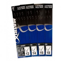 Matrix 6'' Size 16 X-Strong Pole Rigs Barbed