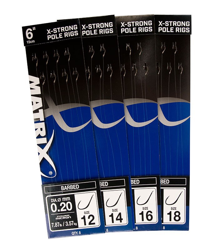 Matrix 6'' Size 16 X-Strong Pole Rigs Barbed